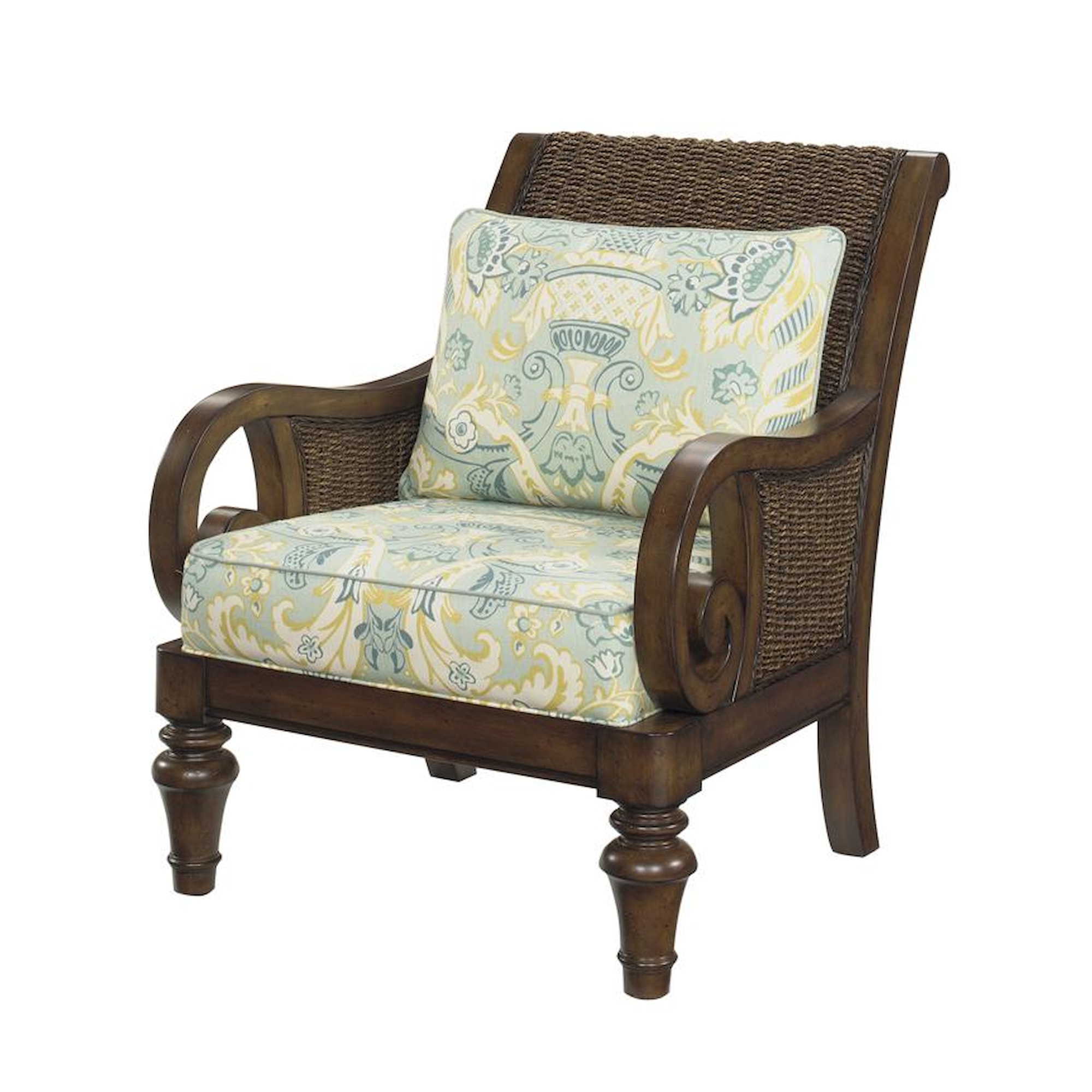 Lexington Upholstery 732011 Marin Chair Loose Back Water Hyacanith